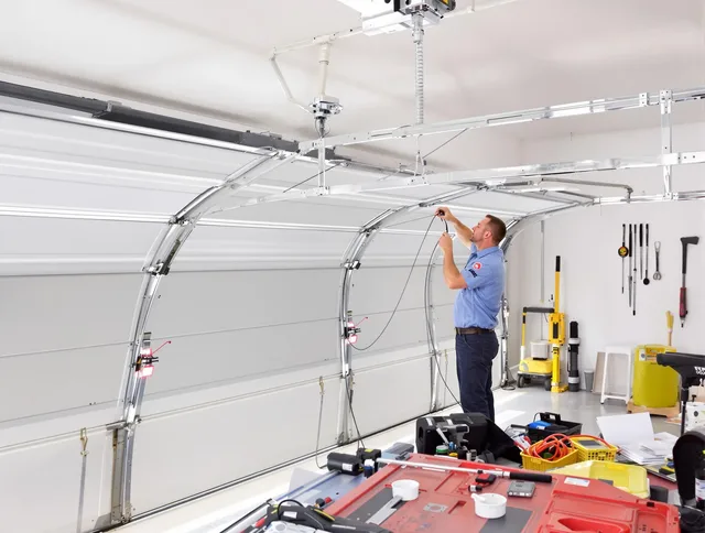 Garage door cable repair service by East Cleveland Garage Door Repair in East Cleveland