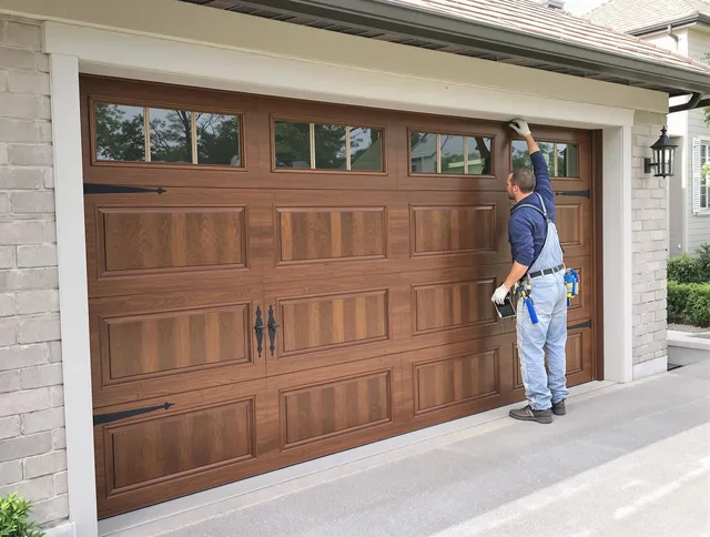 Custom garage door showcase by East Cleveland Garage Door Repair in East Cleveland