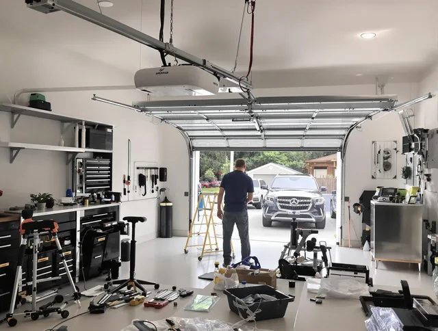 Garage door opener installation by East Cleveland Garage Door Repair in East Cleveland