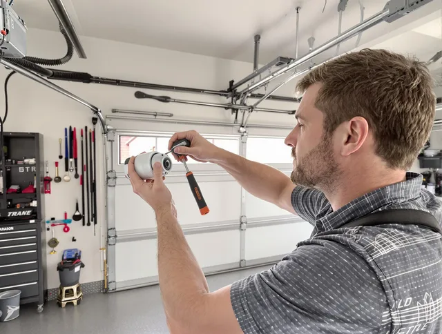 Garage door opener repair service by East Cleveland Garage Door Repair in East Cleveland
