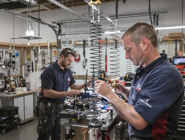 Garage door spring repair service by East Cleveland Garage Door Repair in East Cleveland